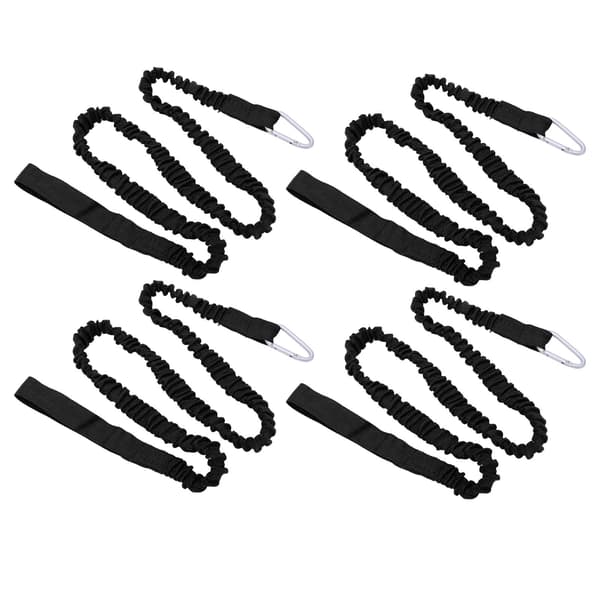 4 STK Kajak Stang Snor Nylon Elastisk Anti Tabt Pagaj Rem Til Drifting Surfing Sort