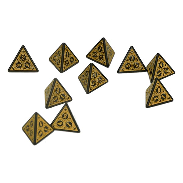 10 st Tärningsset Polyhedral Tärningar Rollspel RPG Spel Akryl DND Brädspel Tillbehör Tärning D4
