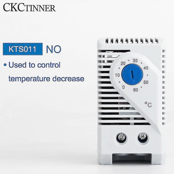 1st Skåp Minitermostat Kto011 Kts011 Zro011 Normalt öppen/normalt stängd Kompakt mekanisk temperaturregulator KTS011