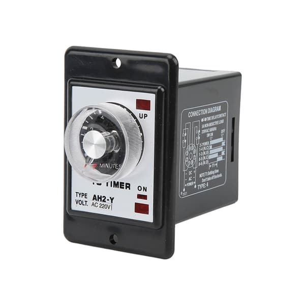 AH2 Y 10M Tidsrelæ Mini Pointer Timer 8 Pin Strøm Til Forsinkelse 220VAC Automationsudstyr