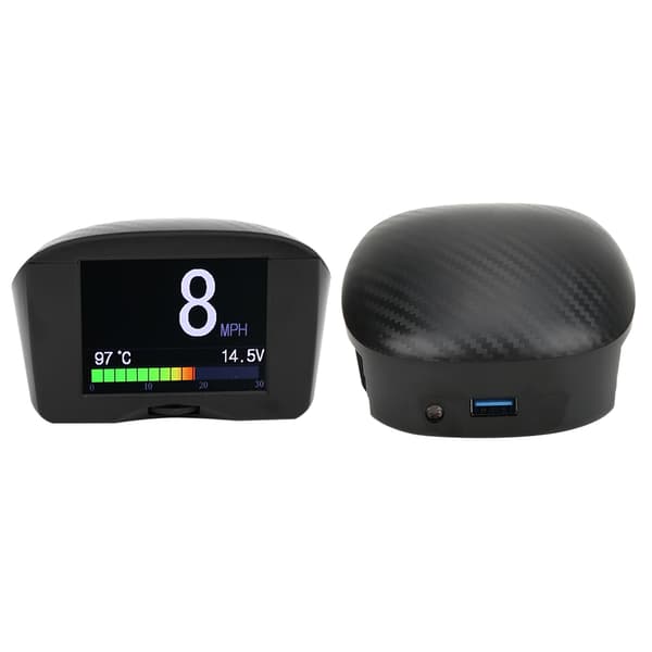 X50 Plus Multifunktionell Bil HUD Head Up Display OBD Smart Digital Mätare Spänning Temperaturmätare