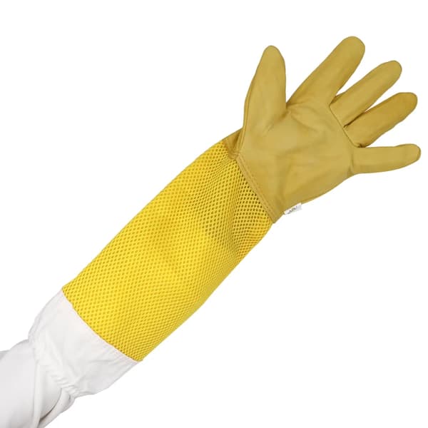 Beekeeper Gloves Protective Sleeves Ventilated Professional Anti Bee for Beekeeping Beekeepers Prevent Beehive Tools XL