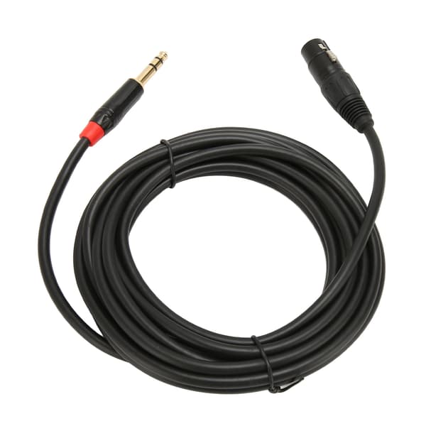XLR Hunn til 1/4 Tomme 6,35 mm TRS Balansert Mikrofonkabel 5 m