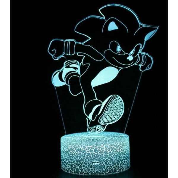 LC-1030 sort baggrund farverig touch 3D natlys fjernbetjening farverig touch kreativ bordlampe gave, til livin