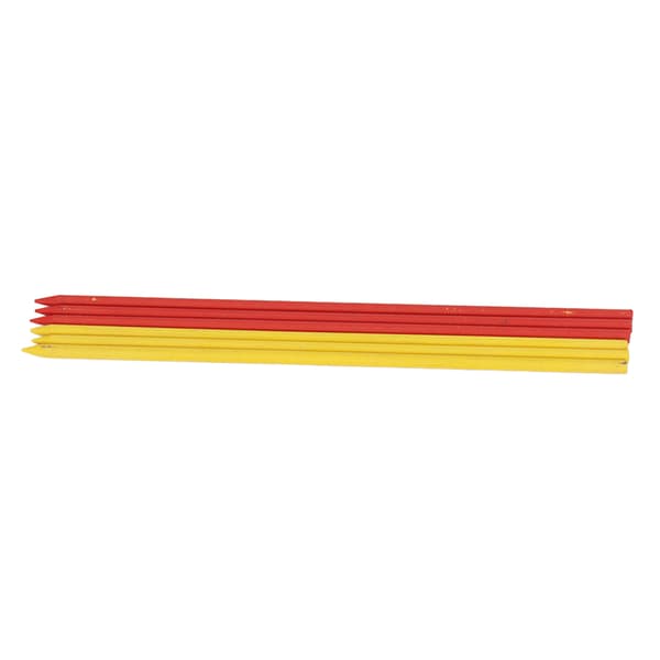 Snickarpenna Påfyllningsset - 6 st, 2,8 mm HB, Röd/Gul Vax
