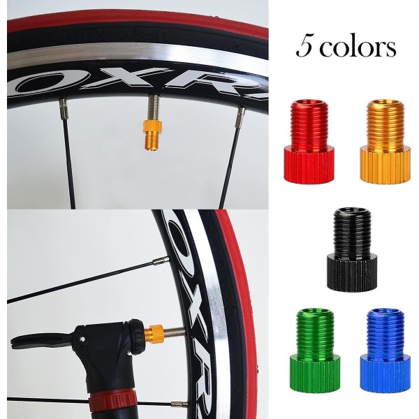 10 stk Presta Ventil Adapter Cykel Ventil Pumpe Ventil Adaptere Stik