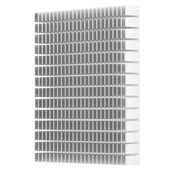 Køleplade Aluminium Køler Køleplade Radiator 150x120x20mm til CPU Forstærker PCB Hvid