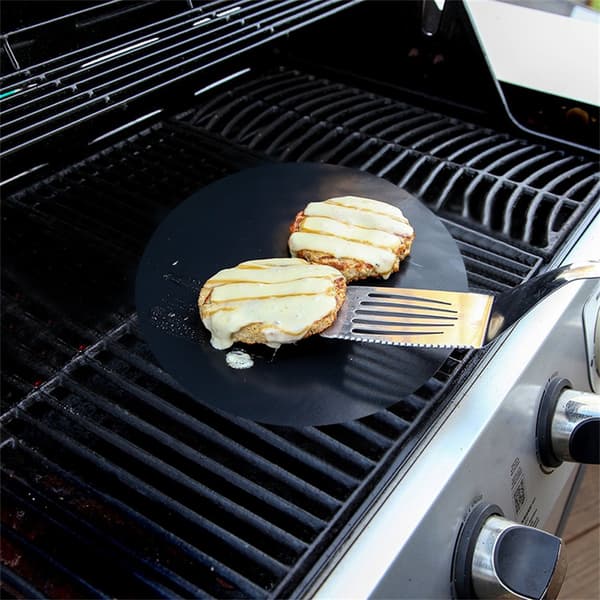 2 STK Gjenbrukbar Non-Stick 40 cm Rund Grillmatte