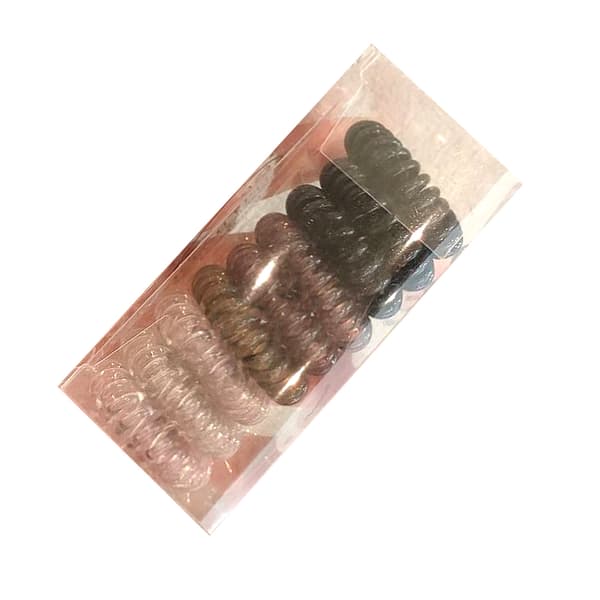 Elastisk Spiral Hårelastik Telefonledning Stil Komfortabel Brug Gradient Sort Hårbånd til Piger