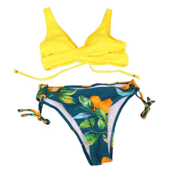 2-osainen bikini-uimapuku vedenpitävä hengittävä kaunis uimapuku naisille Beach Swim Party