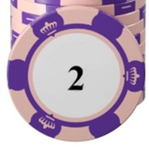 20 st Professionella Pokerchips Set Tydlig Utskrift Stora Siffror Spelräkningsbrickor för Brädspel