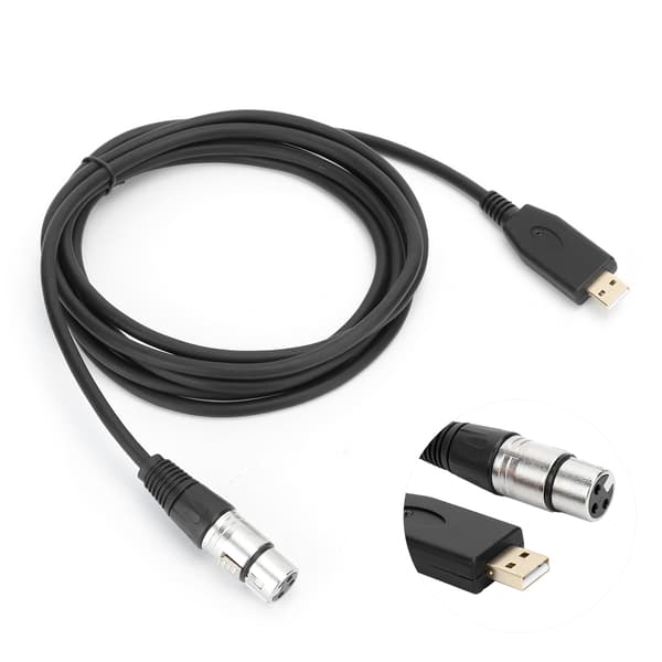 Professionell USB Hane till XLR Hona Mikrofonkabel 200cm