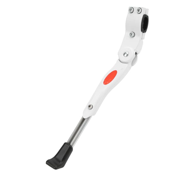 Justerbart cykelstöd i aluminiumlegering, sidostöd, vitt, stabil säkerhet