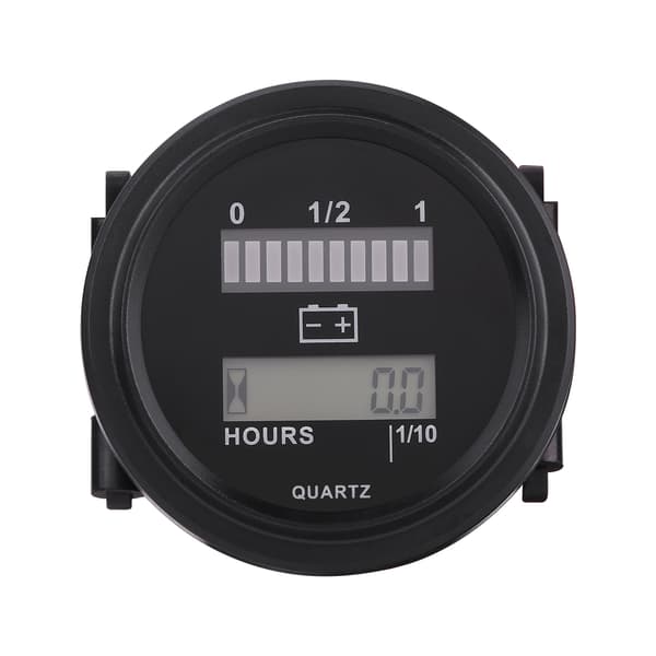 12V/24V/36V/48V/72V LED Digital Batteriindikator med Timetæller til Golfvogn