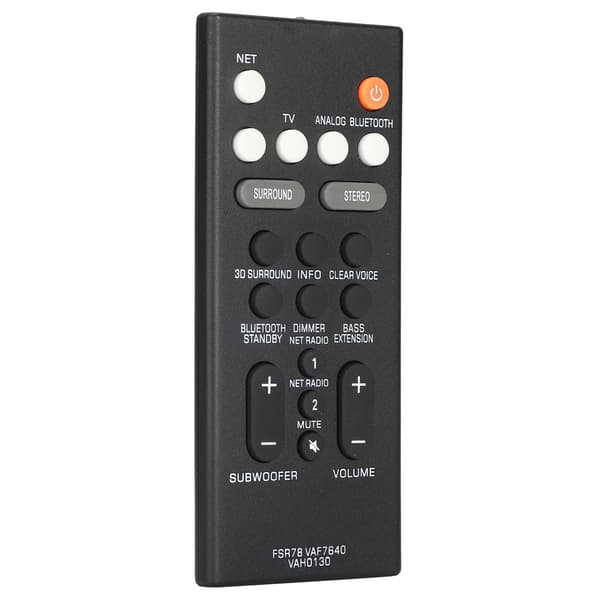 Yamaha FSR78 VAF7640 VAH0130 Erstatningsfjernkontroll for Soundbar