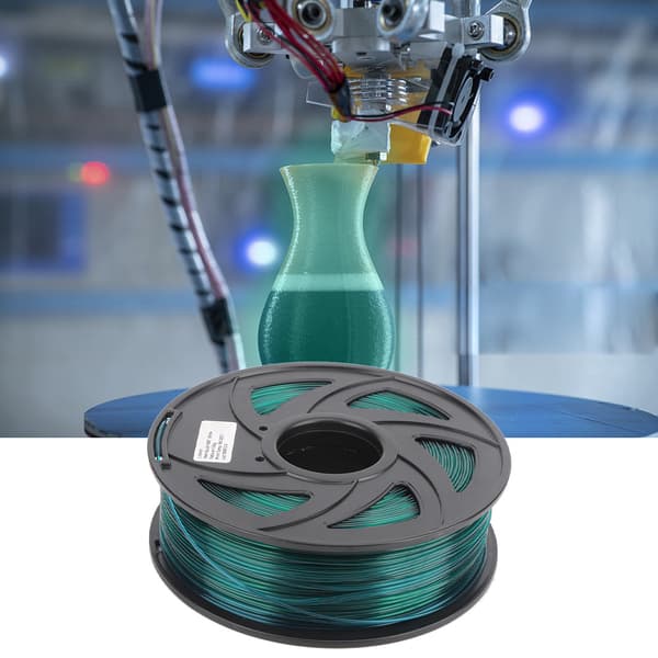 PLA 3D-printerfilament, transparent grønn, 1,75 mm, 1 kg, utskriftsmateriale