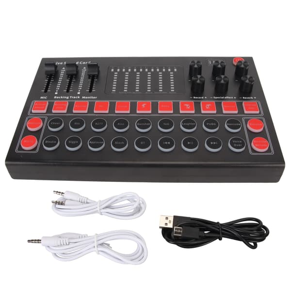 Live Ljudkort 8 Ljudeffekter 10 Specialeffekter Bluetooth Brusreducering Diskant Bas Justerbar Mixer