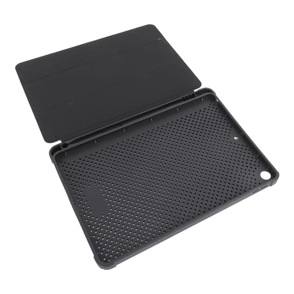 Sort PU-læder Tablet Case med magnetisk lukning, penholder og præcise udskæringer til 10,2\" IOS Tablet