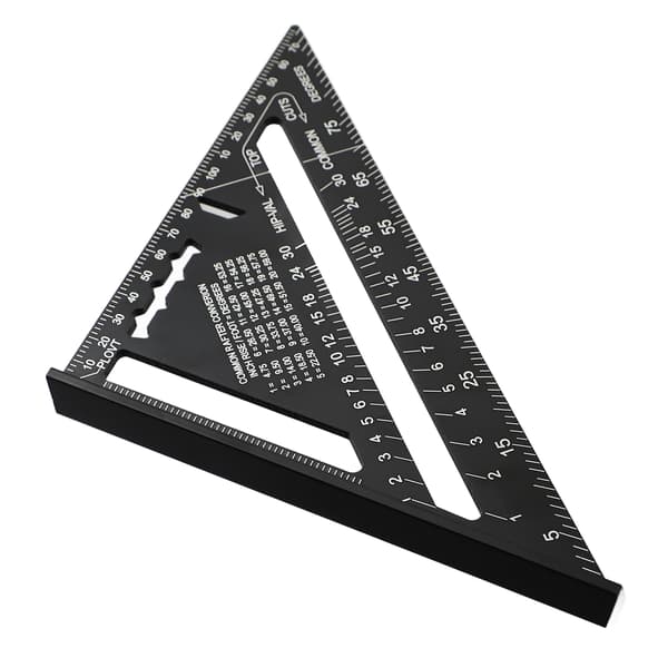 Gitarr Action Gauge Triangel Linjal Svart Noggrann Träbearbetning Snickare Triangulär Linjal