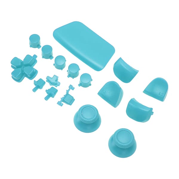 16 stk. PS5 Controller Udskiftningsknapper Thumbstick Triggere Lyseblå