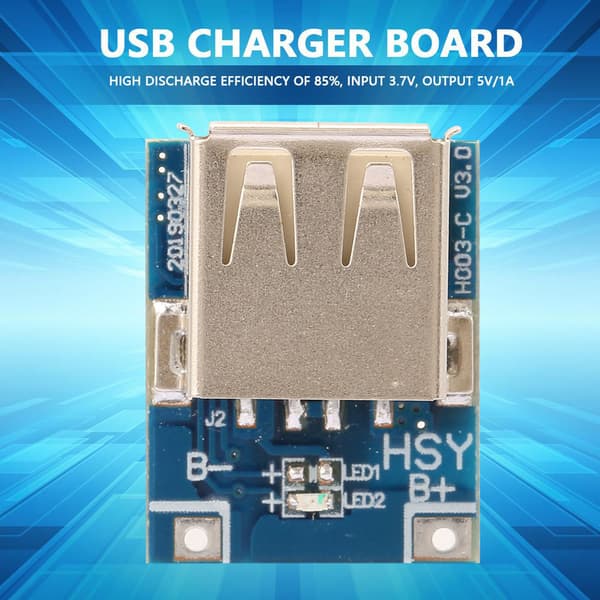 10 st 5V 1A USB Batteriladdning Urladdningsskydd Kort Boost Spänningsmodul