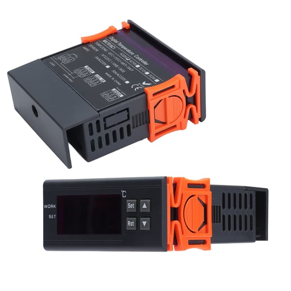 Digital Temperaturkontroller Termostat LCD-skjerm Probe AC220V 5A