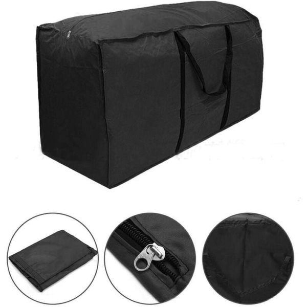 Extra Large Waterproof Patio Cushion Storage Bag with Zipper for Outdoor Protective Cushion, Furniture Storage Bag with