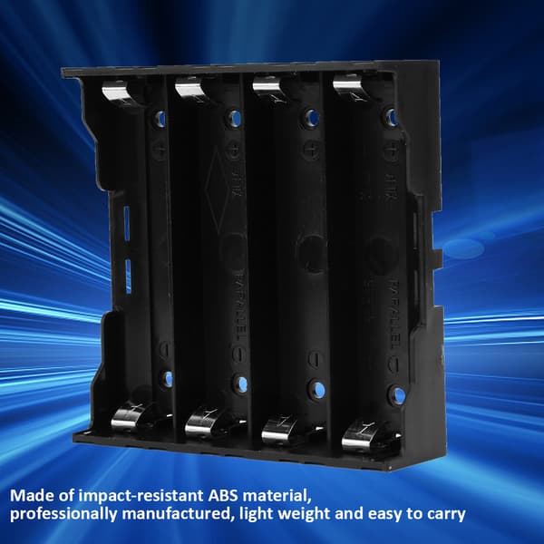 5 st 18650 Batterilåda Hållare Förvaringsfodral med Hård Stift för 4 Batterier Kraftsystem
