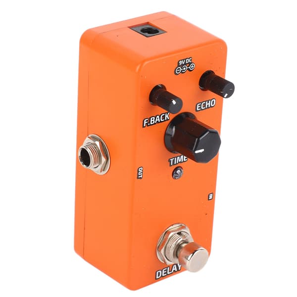 Elektrisk Guitar Effektpedal Enkelt Blok Mini Modulation Forstærker Simulation Pedal Orange Delay