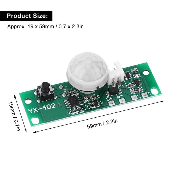 Solcellelampe Kredsløbskort 3.7V Infrarød Menneskelig Induktions Væglampe Sensor Controller