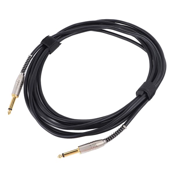 Gitarreffektkabel 6,35 mm pedalanslutningskabel 5 m instrumenttillbehör för bas elgitarr