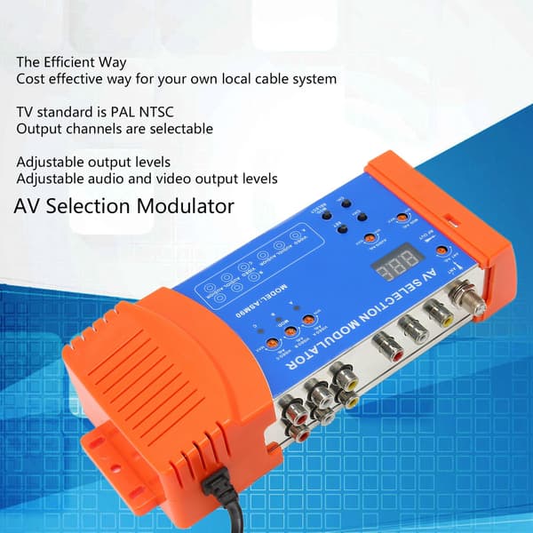 Professionel AV Valg Modulator PAL NTSC VHF UHF RF Modulator til Hjemme TV 100-240V EU Stik