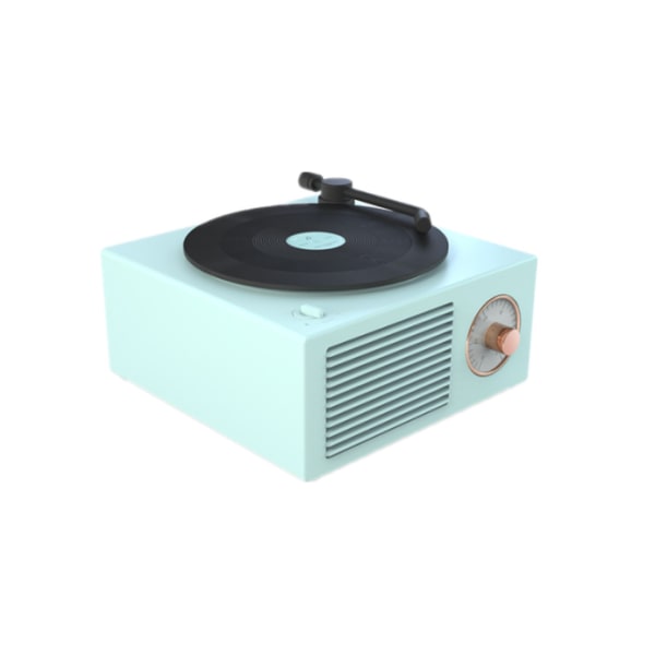 Atomic Vinyl Bluetooth Audio, Retro Vinyl Record Player Audio, Home Wireless Mini USB Outdoor Board (grøn),