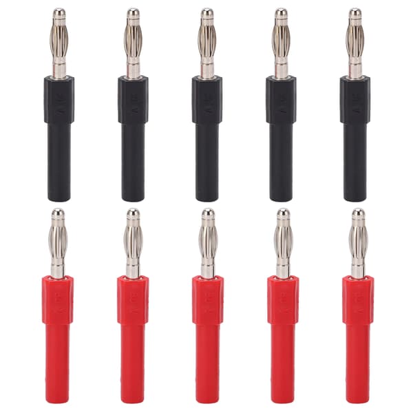 5 Sæt J20012 4mm Han til 2mm Hun Bananstik Konnektor Adapter til Multimeter