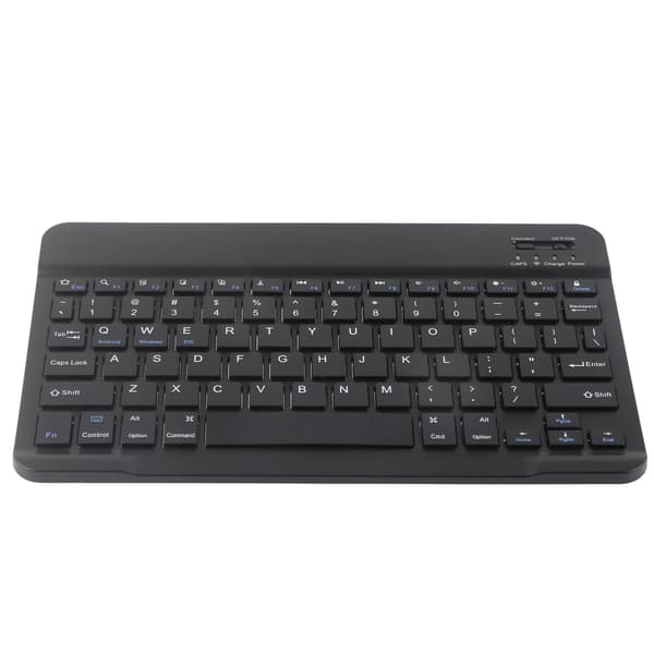 Trådløst Bluetooth-tastatur 10 tommer Letvægts UltraWide Kompatibel Android iOS Windows Sort