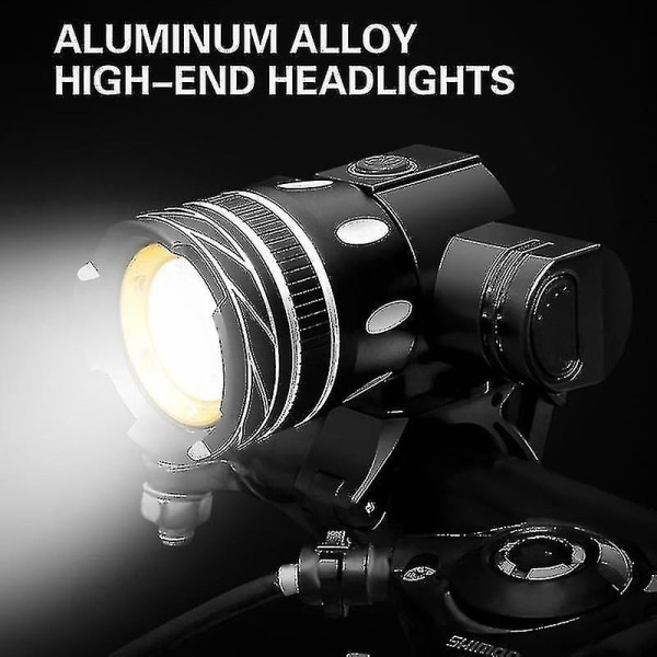 Z30 15000lm T6 Led lys Cykel/Cykel/Lys Sæt USB Genopladelig Pandelampe/Lommelygte Vandtæt Zoombar Cykellampe Til Cykel