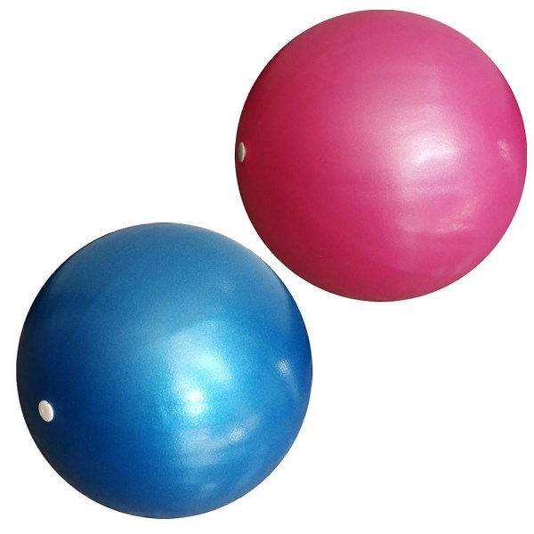 Mini Træningsbolde - Pilates Bold Til Yoga Fitness Stabilitet Balance Træning Fysioterapi Blue   Pink