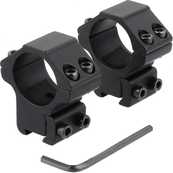Matala profiilin kiikarin renkaat - 25,4 mm sovittimen kiinnitysrenkaat 11 mm kiskolla