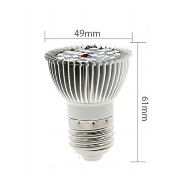 LED plantelys, 20W ansigtslys, LED plantelys til ansigt og skønhed, 20W fyldningslys, 2 hoved(ekskl. pærer)