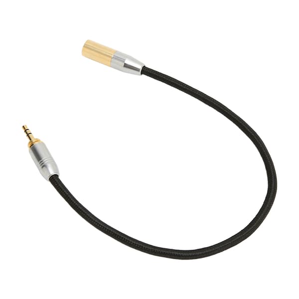 3,5 mm han til Mini XLR 3-pin kabel forgyldt adapter til mikrofonmixer kamera