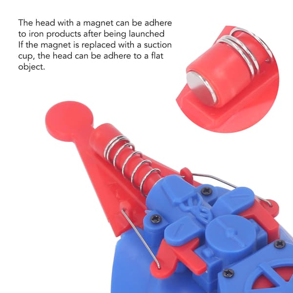 Blåt Web Launcher Legetøjssæt til Børn med 3 Sugekop String Launchere