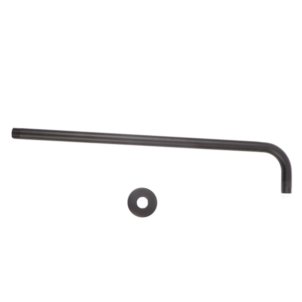 Brusehovedforlængerrør i rustfrit stål 52 cm Sort Badeværelse Brusehoved Hardware Tilbehør