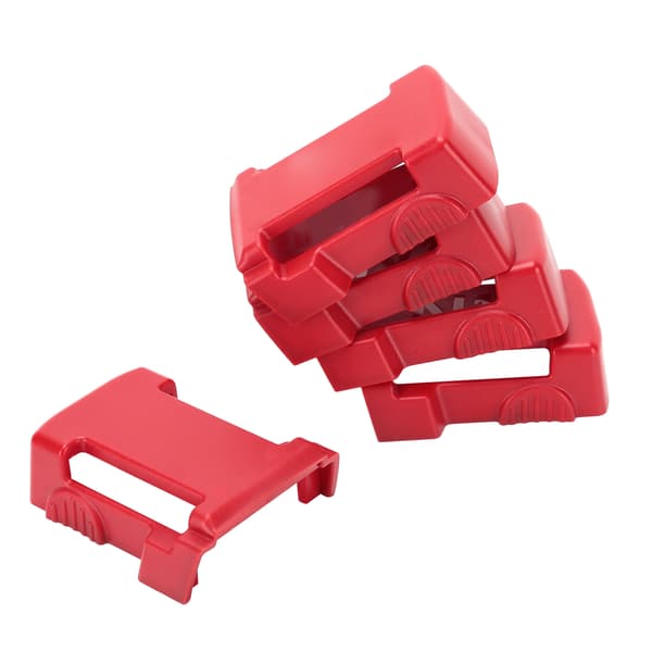 5 stk. Milwaukee M18 Serie Lithium Batteri Spændeholder Tilbehør Rød