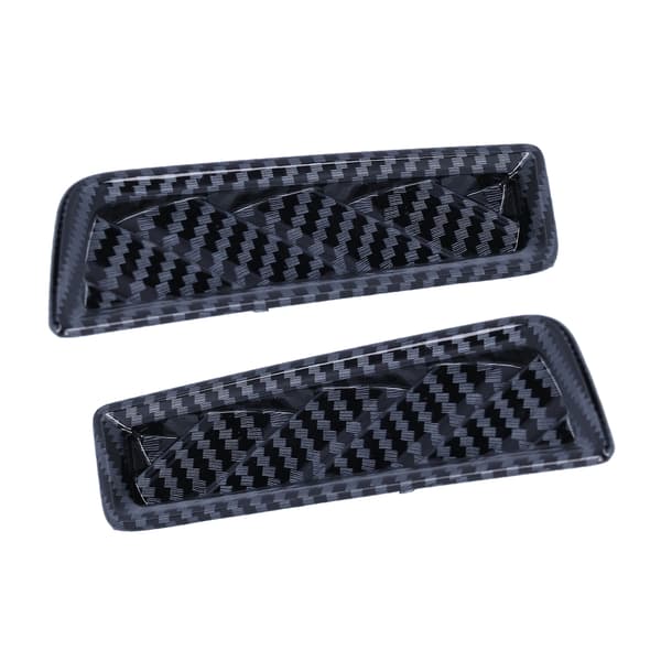 2 ST Instrumentbräda Övre Luftventil Trim Ram Vänster Höger Kolfiberstil Passar för MK8 2020-2021