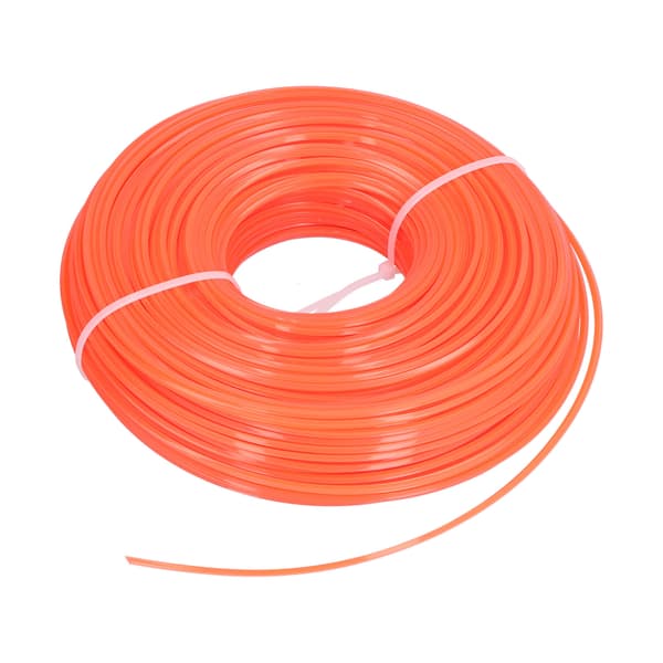 100m Trimmersnor 2,4 mm Firkantet Nylonsnor Bensin Gresstrimmer Snor Erstatningsdel