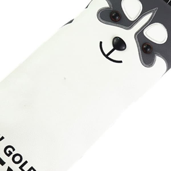 Vattentätt Sött Hundformat PU Super Fleece Golf Head Cover Putter Protector för Utomhus FW