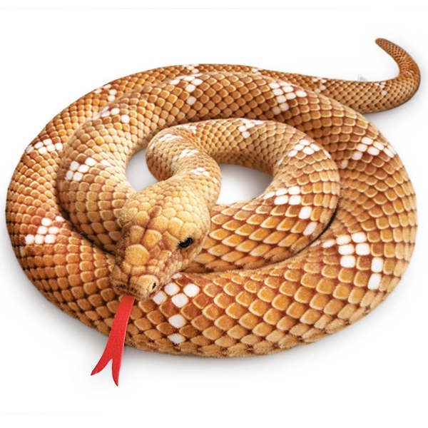 Suuri täytetty eläin käärme pehmo realistinen lelu 80 tuumaa eläviä lahjoja lapsille syntymäpäiväjuhliin kepponen rekvisiitta brown