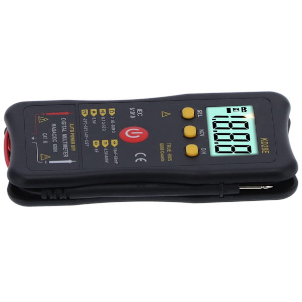 KD28E Multifunktionelt Digitalt Multimeter True RMS Berøringsfri Spændingstester Dataopbevaring Bærbar Voltmeter