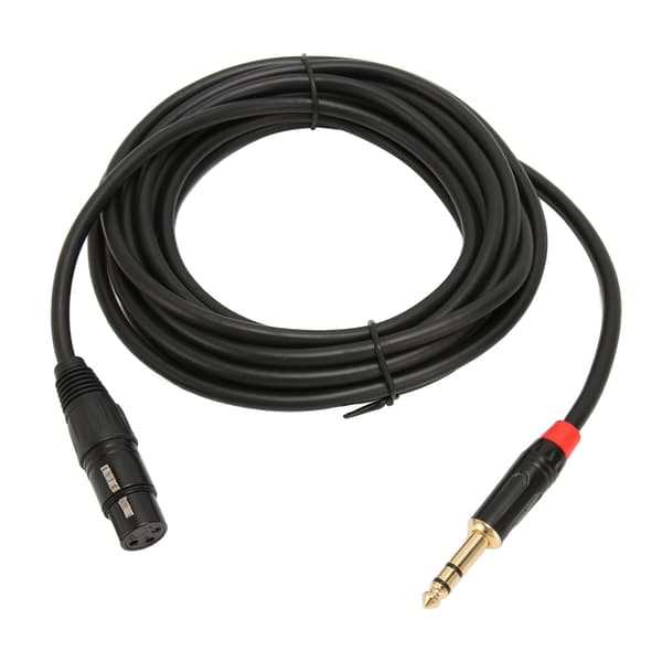 XLR Hun til 1/4 tomme 6,35 mm TRS Balanceret Mikrofonkabel 5 m
