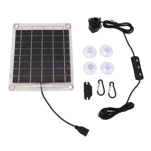 20W Solar Dykpumpe Sæt Justerbar Flow Switch til Springvand Dam Fuglebad Vanding
